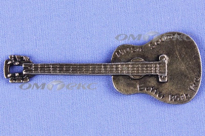 Декоративный элемент для творчества из металла "Гитара"  - купить в Дербенте. Цена: 19.99 руб.