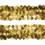 Тесьма с пайетками D16, шир. 30 мм/уп. 25+/-1 м, цвет золото - купить в Дербенте. Цена: 1 087.39 руб.