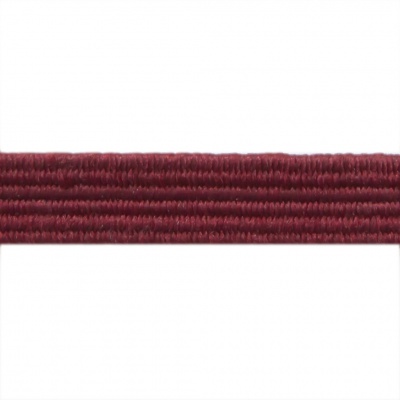 Резиновые нити с текстильным покрытием, шир. 6 мм ( упак.30 м/уп), цв.- 88-бордо - купить в Дербенте. Цена: 155.22 руб.