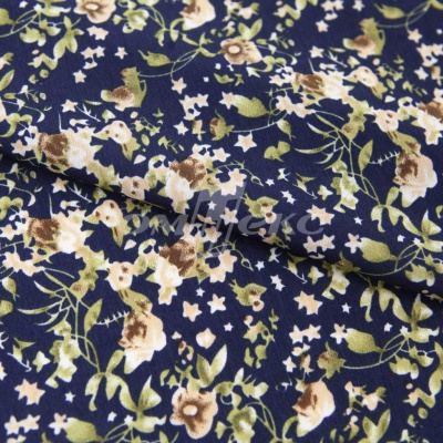 Плательная ткань "Фламенко" 1.1, 80 гр/м2, шир.150 см, принт растительный - купить в Дербенте. Цена 241.49 руб.