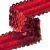 Тесьма с пайетками 3, шир. 30 мм/уп. 25+/-1 м, цвет красный - купить в Дербенте. Цена: 1 087.39 руб.