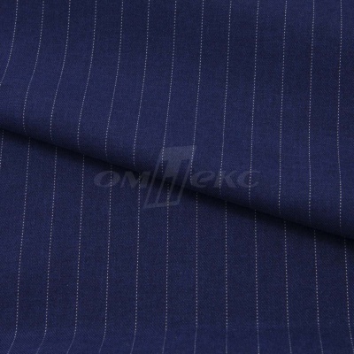 Костюмная ткань "Жаклин", 188 гр/м2, шир. 150 см, цвет тёмно-синий - купить в Дербенте. Цена 426.49 руб.
