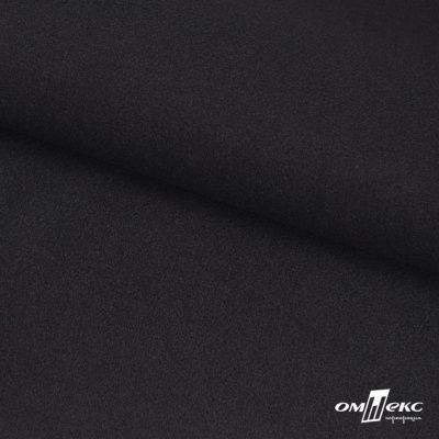 Трикотажное полотно "Монне" 100% полиэстр, 152см, 350 г/м2, чёрный, м - купить в Дербенте. Цена 385 руб.