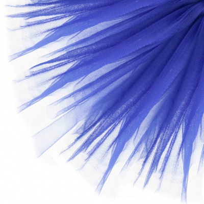 Фатин матовый 16-101, 12 гр/м2, шир.300см, цвет т.синий - купить в Дербенте. Цена 100.92 руб.