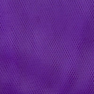 Фатин матовый 16-85, 12 гр/м2, шир.300см, цвет фиолетовый - купить в Дербенте. Цена 96.31 руб.