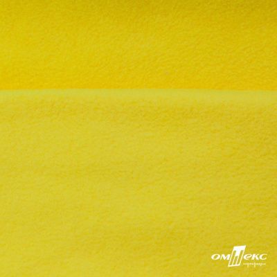 Флис DTY 14-0760, 240 г/м2, шир. 150 см, цвет яркий желтый - купить в Дербенте. Цена 640.46 руб.