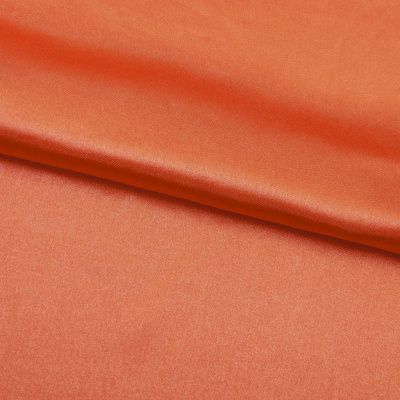 Поли креп-сатин 18-1445, 120 гр/м2, шир.150см, цвет оранжевый - купить в Дербенте. Цена 155.57 руб.