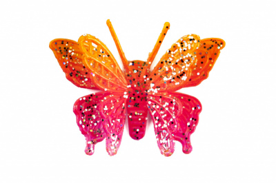 Бабочка декоративная пластиковая #10 - купить в Дербенте. Цена: 7.09 руб.