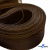 Регилиновая лента, шир.100мм, (уп.25 ярд), цв.- коричневый - купить в Дербенте. Цена: 694.13 руб.