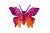 Бабочка декоративная пластиковая #10 - купить в Дербенте. Цена: 7.09 руб.
