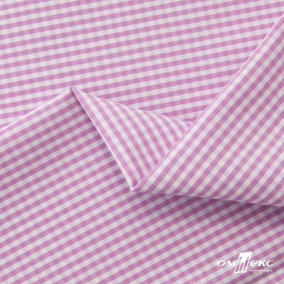 Ткань сорочечная Клетка Виши, 115 г/м2, 58% пэ,42% хл, шир.150 см, цв.1-розовый, (арт.111) - купить в Дербенте. Цена 306.69 руб.