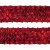 Тесьма с пайетками 3, шир. 35 мм/уп. 25+/-1 м, цвет красный - купить в Дербенте. Цена: 1 308.30 руб.