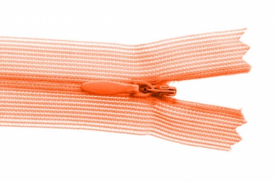 Молния потайная Т3 849, 20 см, капрон, цвет оранжевый - купить в Дербенте. Цена: 5.12 руб.