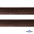 Кант атласный 074, шир. 12 мм (в упак. 65,8 м), цвет коричневый - купить в Дербенте. Цена: 237.16 руб.
