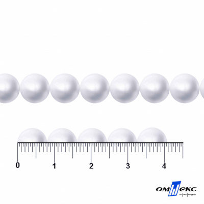 0404-5146А-Полубусины пластиковые круглые "ОмТекс", 8 мм, (уп.50гр=365+/-3шт), цв.064-белый - купить в Дербенте. Цена: 63.46 руб.