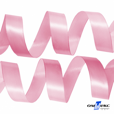 050-нежно-розовый Лента атласная упаковочная (В) 85+/-5гр/м2, шир.25 мм (1/2), 25+/-1 м - купить в Дербенте. Цена: 53.96 руб.