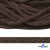 Шнур плетеный d-6 мм, 70% хлопок 30% полиэстер, уп.90+/-1 м, цв.1073-т.коричневый - купить в Дербенте. Цена: 594 руб.