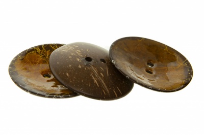 Деревянные украшения для рукоделия пуговицы "Кокос" #4 - купить в Дербенте. Цена: 66.23 руб.