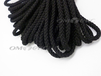 Шнур В-035 4 мм круп.плетение 100 м черный - купить в Дербенте. Цена: 156.40 руб.