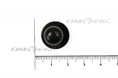 Пуговица поварская "Пукля", 10 мм, цвет чёрный - купить в Дербенте. Цена: 2.03 руб.