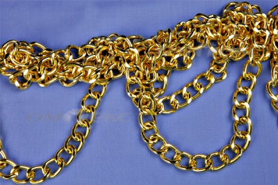 Цепь металл декоративная №11 (17*13) золото (10+/-1 м)  - купить в Дербенте. Цена: 1 341.87 руб.