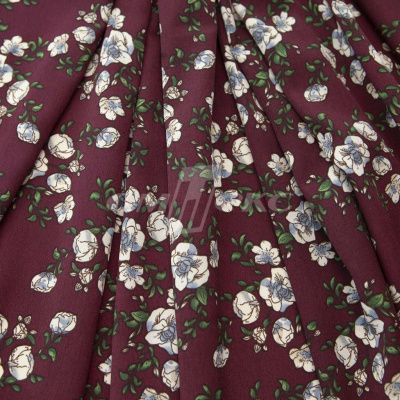 Плательная ткань "Фламенко" 3.3, 80 гр/м2, шир.150 см, принт растительный - купить в Дербенте. Цена 317.46 руб.