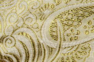 Ткань костюмная жаккард №5, 140 гр/м2, шир.150см, цвет золото - купить в Дербенте. Цена 383.29 руб.