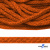 Шнур плетеный d-6 мм, 70% хлопок 30% полиэстер, уп.90+/-1 м, цв.1066-апельсин - купить в Дербенте. Цена: 588 руб.