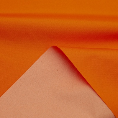 Поли понж (Дюспо) 17-1350, PU/WR, 65 гр/м2, шир.150см, цвет оранжевый - купить в Дербенте. Цена 82.93 руб.