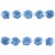 Тесьма плетеная "Рюш", упак. 9,14 м, цвет голубой - купить в Дербенте. Цена: 45.87 руб.