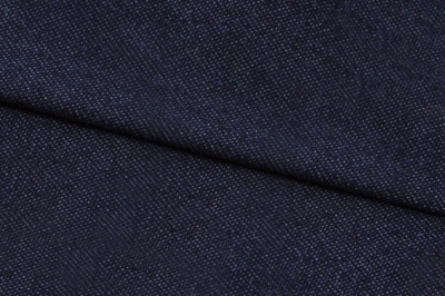 Ткань джинсовая №96, 160 гр/м2, шир.148см, цвет т.синий - купить в Дербенте. Цена 350.42 руб.