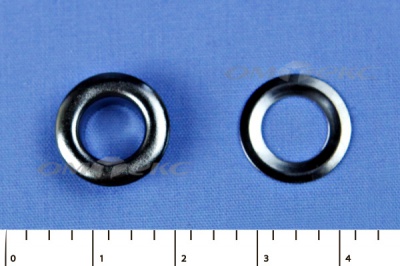 Люверсы металлические, блочка/кольцо, №5 (8 мм) упак.1000 шт- цв.никель - купить в Дербенте. Цена: 392 руб.