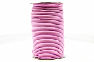0370-1301-Шнур эластичный 3 мм, (уп.100+/-1м), цв.141- розовый - купить в Дербенте. Цена: 459.62 руб.