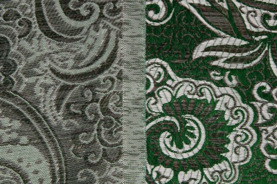 Ткань костюмная жаккард, 135 гр/м2, шир.150см, цвет зелёный№4 - купить в Дербенте. Цена 441.94 руб.