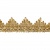 Тесьма металлизированная 0384-0240, шир. 40 мм/уп. 25+/-1 м, цвет золото - купить в Дербенте. Цена: 490.74 руб.