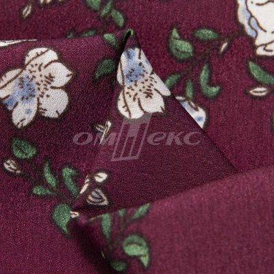 Плательная ткань "Фламенко" 3.3, 80 гр/м2, шир.150 см, принт растительный - купить в Дербенте. Цена 317.46 руб.