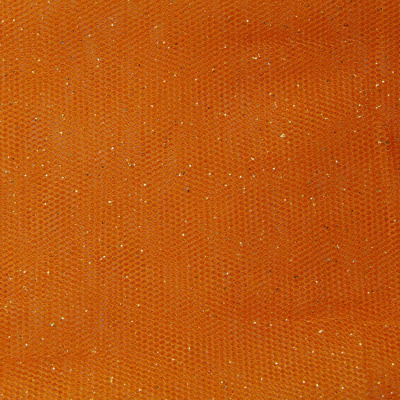 Сетка Глиттер, 24 г/м2, шир.145 см., оранжевый - купить в Дербенте. Цена 117.24 руб.
