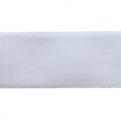 Лента бархатная нейлон, шир.25 мм, (упак. 45,7м), цв.01-белый - купить в Дербенте. Цена: 981.09 руб.