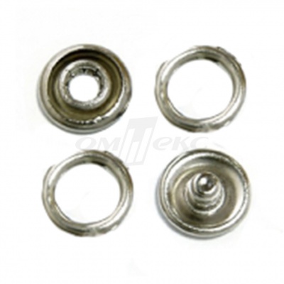 Кнопки рубашечные 10,5 мм никель New Star (кольцо) - купить в Дербенте. Цена: 5.80 руб.