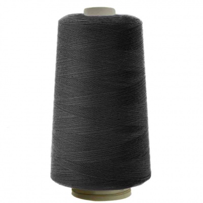 Швейные нитки (армированные) 28S/2, нам. 2 500 м, цвет чёрный - купить в Дербенте. Цена: 139.91 руб.