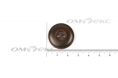 Пуговица деревянная круглая №54 (25мм) - купить в Дербенте. Цена: 4.12 руб.
