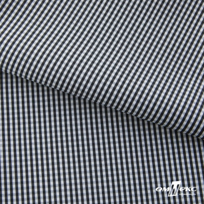 Ткань сорочечная Клетка Виши, 115 г/м2, 58% пэ,42% хл, шир.150 см, цв.6-черный, (арт.111) - купить в Дербенте. Цена 306.69 руб.