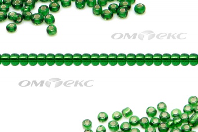 Бисер (SL) 11/0 ( упак.100 гр) цв.27В - зелёный - купить в Дербенте. Цена: 53.34 руб.
