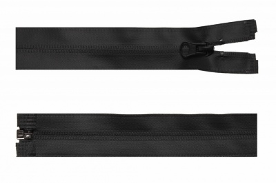 Молния водонепроницаемая PVC Т-7, 70 см, разъемная, цвет чёрный - купить в Дербенте. Цена: 53.88 руб.