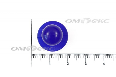 Пуговица поварская "Пукля", 10 мм, цвет синий - купить в Дербенте. Цена: 5.66 руб.