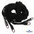 Шнурки #106-01, плоские 130 см, декор.наконечник, цв.чёрный - купить в Дербенте. Цена: 43.98 руб.
