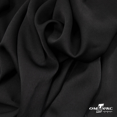 Ткань плательная Габриэль 100% полиэстер,140 (+/-10) гр/м2, шир. 150 см, цв. черный BLACK - купить в Дербенте. Цена 248.37 руб.