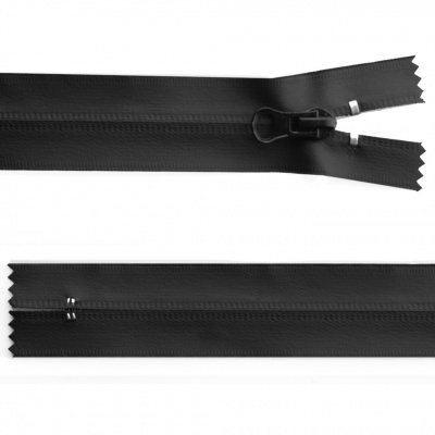 Молния водонепроницаемая PVC Т-7, 20 см, неразъемная, цвет чёрный - купить в Дербенте. Цена: 21.56 руб.