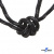 Шнурки #3-10, круглые с наполнителем 130 см, светоотражающие, цв.-чёрный - купить в Дербенте. Цена: 75.38 руб.