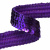Тесьма с пайетками 12, шир. 20 мм/уп. 25+/-1 м, цвет фиолет - купить в Дербенте. Цена: 778.19 руб.